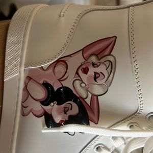 White loupin up Donna flat size 37 authentic louboutin new never worn